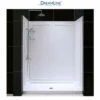 DreamLine SlimLine Shower Installation Package With 76-3/4" High X 60" Wide X 36" Deep Shower Walls And 36" By 60" Single Threshold Shower Base