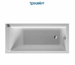 Duravit Starck 59" Drop In Acrylic Soaking Tub With Right Drain And Overflow