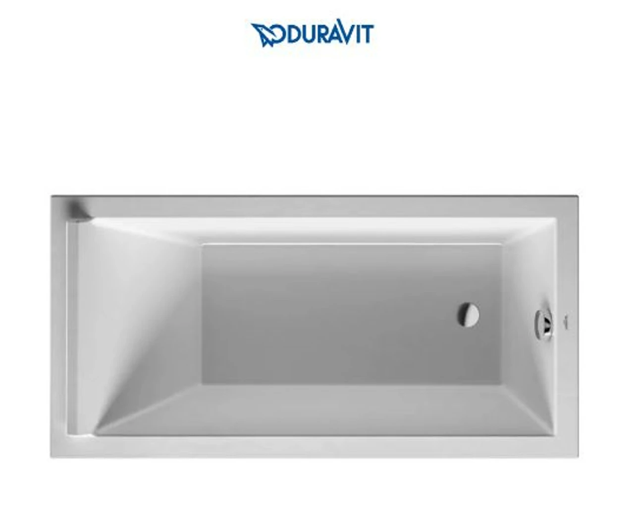 Duravit Starck 59" Drop In Acrylic Soaking Tub With Reversible Drain And Overflow 3 Duravit Starck 59" Drop In Acrylic Soaking Tub With Reversible Drain And Overflow