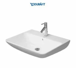 Duravit ME By Starck 25-5/8" Rectangular Ceramic Wall Mounted Bathroom Sink With Overflow And Single Faucet Hole