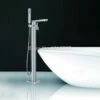 Royal Nova Square Freestanding Tub Filler Chrome -AMERICANBATH Sales Floor Standing font b Faucet b font Bathroom Square Floor Deck Mounted font b Bathtub b 12848 13976.1552185344