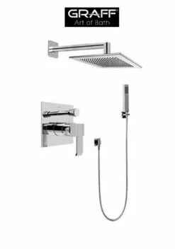 Graff Qubic Pressure Balanced Shower With Metal Lever Handle