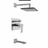 Graff Qubic Pressure Balanced Tub And Shower System With Single Function Shower Head And Metal Lever Handle -AMERICANBATH Sales GFF 4 81319.1656426415