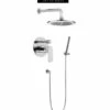 Graff Sento Shower Trim Package With Single Function Rain Shower Head And Handshower -AMERICANBATH Sales Graff 1 Polished Chrome 04325.1651590844