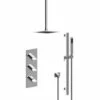 Graff M-Series Thermostatic Shower System - Shower With Handshower (Rough & Trim) -AMERICANBATH Sales Graff 4 Polished Chrome 23954.1651592672