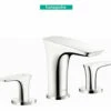 Hansgrohe PuraVida 1.2 GPM Widespread Bathroom Faucet With EcoRight, Quick Clean, And ComfortZone Technologies - Less Drain Assembly