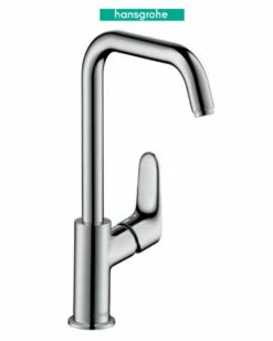 Hansgrohe Focus 1.2 GPM Single Hole Bathroom Faucet With EcoRight, Quick Clean, And ComfortZone Technologies - Drain Assembly Included (2)