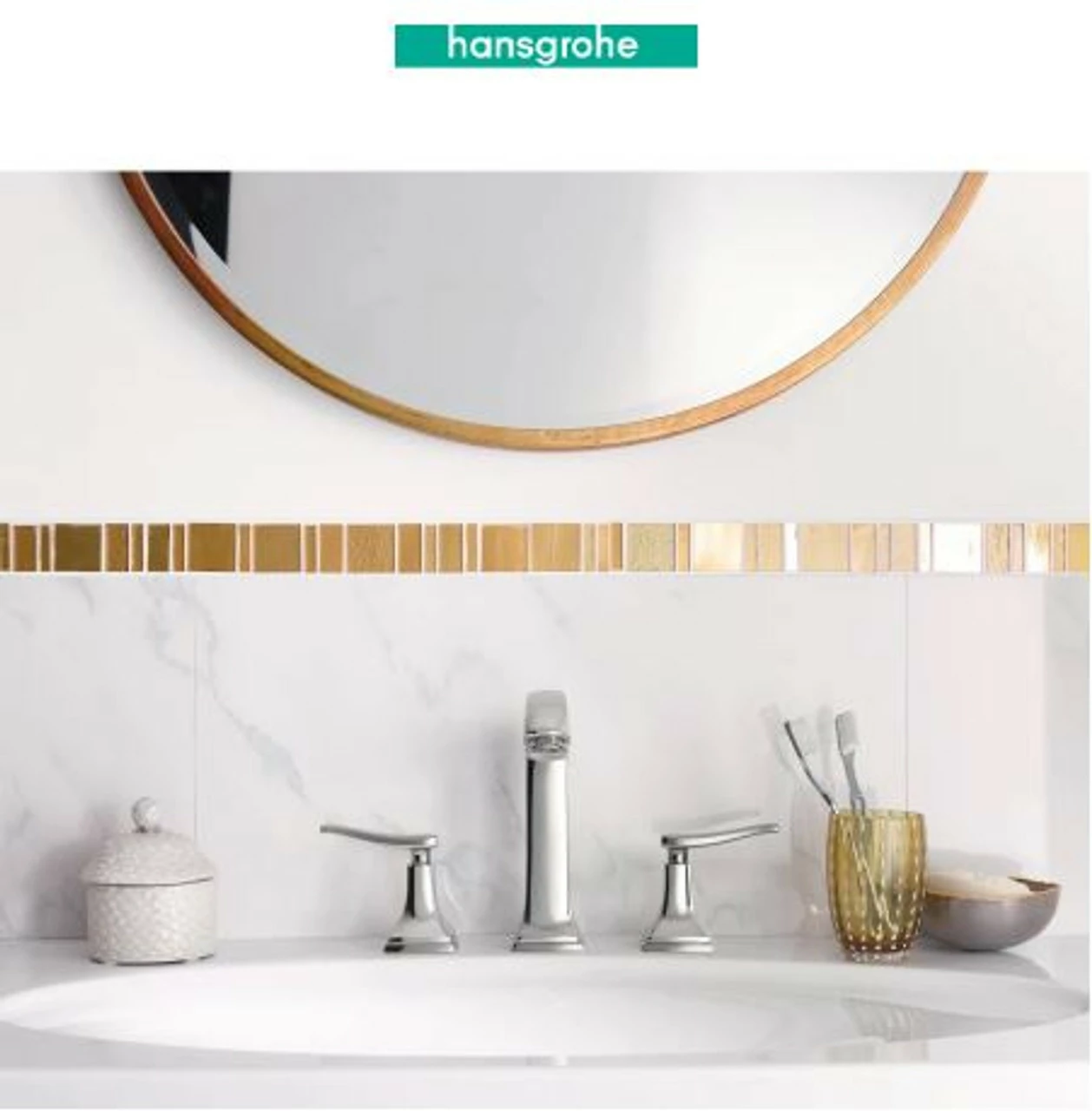 Hansgrohe Metropol Classic 1.2 GPM Widespread Bathroom Faucet With Pop-Up Drain Assembly (2) 4 Hansgrohe Metropol Classic 1.2 GPM Widespread Bathroom Faucet With Pop-Up Drain Assembly (2) - Image 2