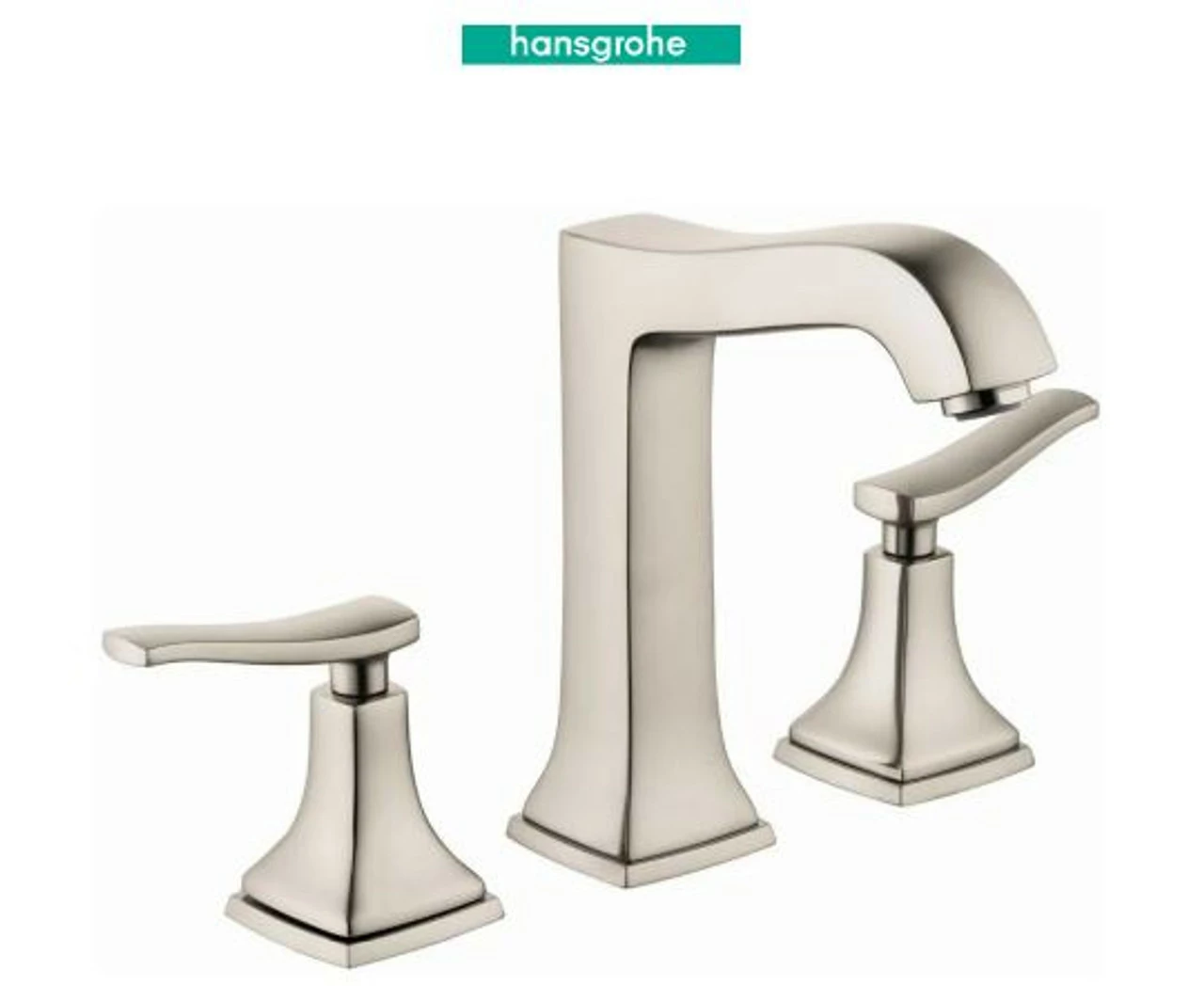 Hansgrohe Metropol Classic 1.2 GPM Widespread Bathroom Faucet With Pop-Up Drain Assembly (2) 3 Hansgrohe Metropol Classic 1.2 GPM Widespread Bathroom Faucet With Pop-Up Drain Assembly (2)