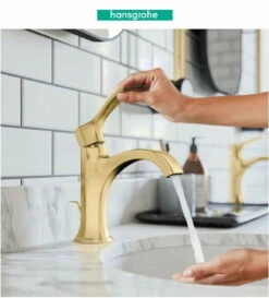 Hansgrohe Locarno 1.2 GPM Single Hole Bathroom Faucet With Pop-Up Drain Assembly -AMERICANBATH Sales HG 3.4 40789.1654102646