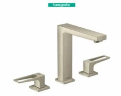 Hansgrohe Metropol 1.2 (GPM) Widespread Bathroom Faucet With Loop Handles Less Drain Assembly - Limited Lifetime Warranty