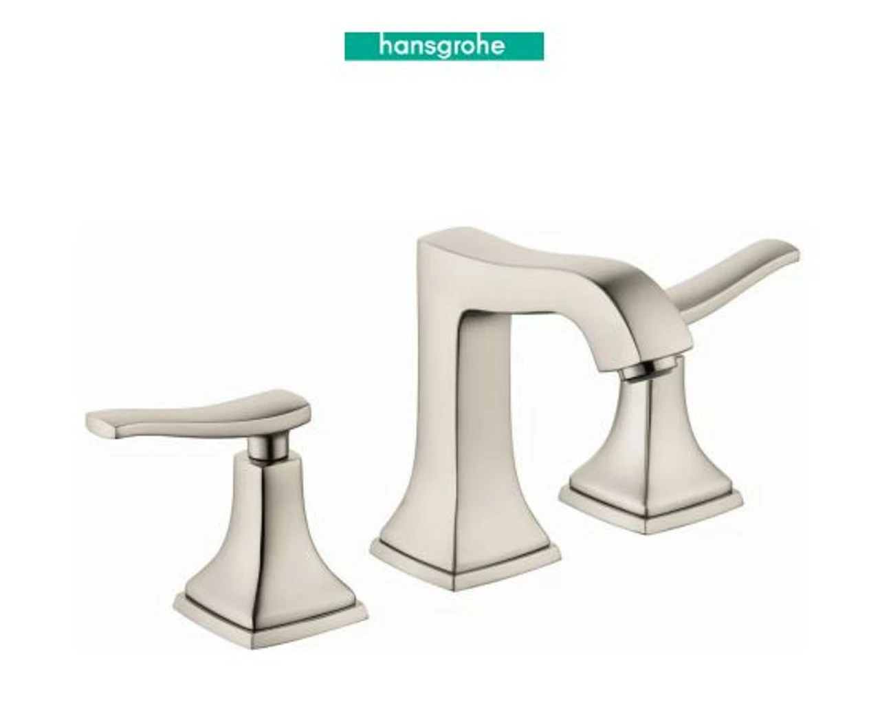 Hansgrohe Metropol Classic 1.2 GPM Widespread Bathroom Faucet With Pop-Up Drain Assembly (3) 3 Hansgrohe Metropol Classic 1.2 GPM Widespread Bathroom Faucet With Pop-Up Drain Assembly (3)