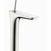Hansgrohe PuraVida 1.2 GPM Single Hole Bathroom Faucet With EcoRight, Quick Clean, And ComfortZone Technologies - Less Drain Assembly