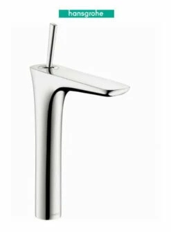 Hansgrohe PuraVida 1.2 GPM Single Hole Bathroom Faucet With EcoRight, Quick Clean, And ComfortZone Technologies - Less Drain Assembly