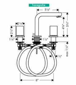 Hansgrohe Metris S 1.2 GPM Widespread Bathroom Faucet With EcoRight, Quick Clean, And ComfortZone Technologies - Drain Assembly Included -AMERICANBATH Sales HG 38.1 11406.1654274439