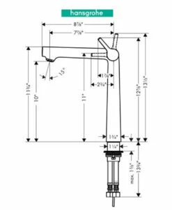 Hansgrohe Talis S 1.2 GPM Single Hole Bathroom Faucet With QuickClean, EcoRight And ComfortZone Technology -AMERICANBATH Sales HG 39.1 20943.1654275274