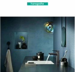 Hansgrohe Talis E 1.2 GPM Single Hole Bathroom Faucet With QuickClean, ComfortZone And EcoRight Technology - Includes Metal Pop-Up Drain Assembly -AMERICANBATH Sales HG 4.3 33774.1654112025