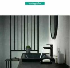 Hansgrohe Talis E 1.2 GPM Single Hole Bathroom Faucet With QuickClean, ComfortZone And EcoRight Technology - Includes Metal Pop-Up Drain Assembly -AMERICANBATH Sales HG 4.5 52262.1654112025