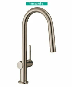 Hansgrohe Talis N 1.75 GPM Pull Down Kitchen Faucet HighArc A-Style Spout With Magnetic Docking & Toggle Spray Diverter - Limited Lifetime Warranty
