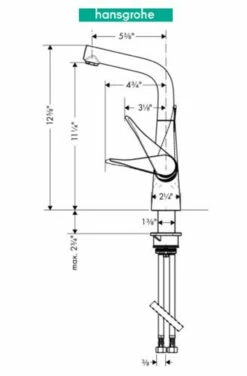 Hansgrohe Metris Bar Faucet With Swivel Spout - Limited Lifetime Warranty -AMERICANBATH Sales HG 6.1 96026.1654112892