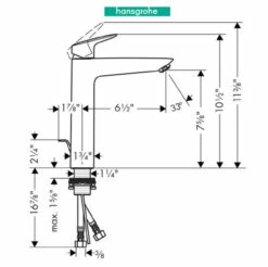 Hansgrohe Logis Single Hole Bathroom Faucet With EcoRight And ComfortZone Technologies -AMERICANBATH Sales HS 2.1 47096.1654097980