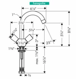 Hansgrohe Logis 1.2 GPM Single Hole Bathroom Faucet With EcoRight And ComfortZone Technologies - Drain Assembly Included -AMERICANBATH Sales HS 3.1 57054.1654099858
