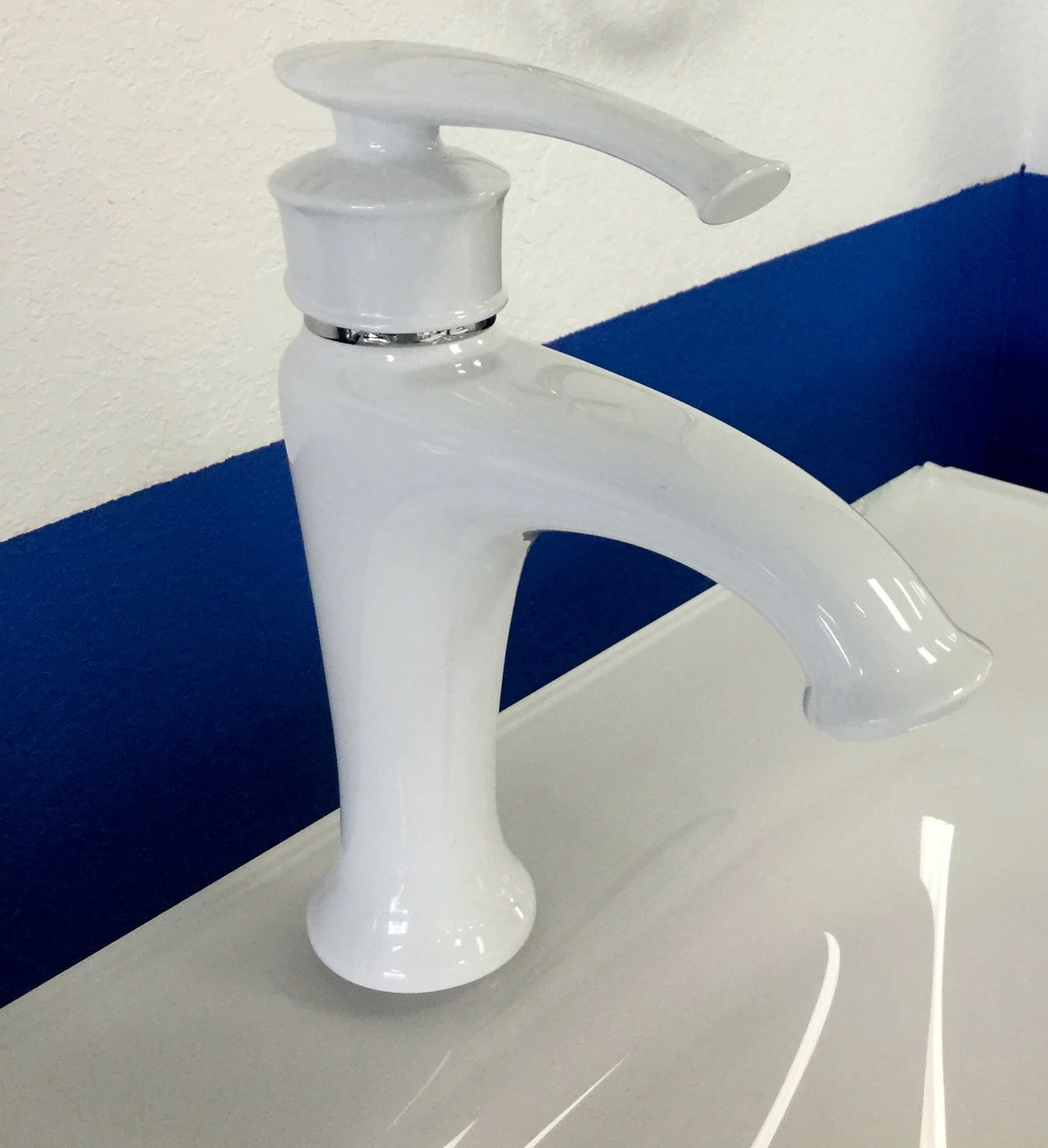 Royal Swan White Bathroom Faucet 7 Royal Swan White Bathroom Faucet - Image 5