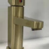 St-Catherine Single Handle Lav Faucet Antique Brass