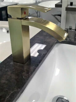 Nimo Fall Single Handle Lav Faucet Antique Brass