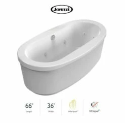 Jacuzzi Inizio 66" X 36" Freestanding Whirlpool With Whisper+ Technology™