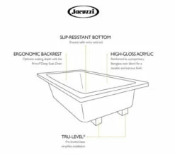 Jacuzzi Signature 60" Drop In Soaking Bathtub With Universal Drain -AMERICANBATH Sales JK 1.4 05513.1653410364