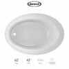 Jacuzzi 62" X 43" Riva® Drop In Soaking Bathtub With Universal Drain -AMERICANBATH Sales JK 4 12604.1653411766