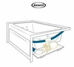Jacuzzi 60" X 42" Signature Three Wall Alcove Whirlpool Bathtub With 6 Jets, Air Controls, Tiling Flange, Skirt, Right Drain, And Left Pump -AMERICANBATH Sales Jacuzzi 10.2 85571.1652121058