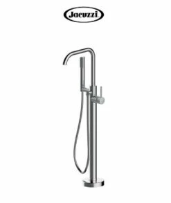 Jacuzzi Contento Floor Mounted Tub Filler With Built-In Diverter - Includes Hand Shower