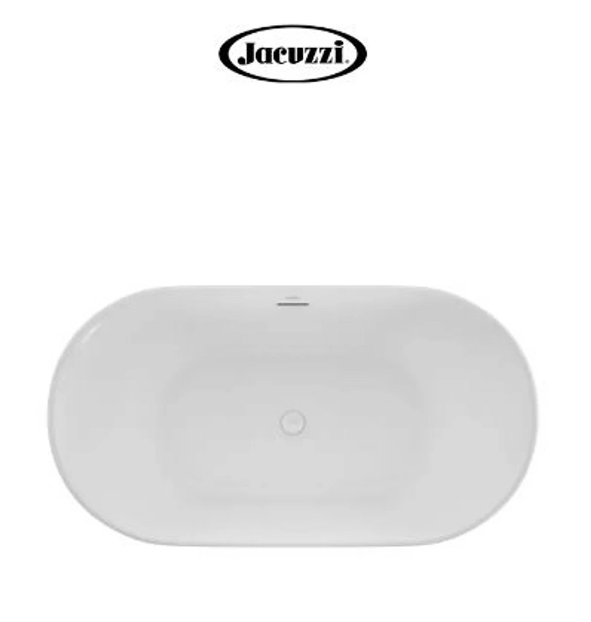 Jacuzzi Lyndsay 59" Free Standing Acrylic Soaking Tub With NW50827 Tub Filler Faucet, Center Drain, Drain Assembly And Overflow 5 Jacuzzi Lyndsay 59" Free Standing Acrylic Soaking Tub With NW50827 Tub Filler Faucet, Center Drain, Drain Assembly And Overflow - Image 3