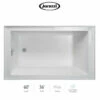 Jacuzzi Linea 60" X 36" Acrylic Soaking Bathtub For Three Wall Alcove Installation With Left Drain -AMERICANBATH Sales Jacuzzi 1 94061.1651699640