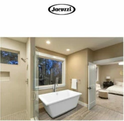 Jacuzzi Floor Mounted Tub Filler With Metal Lever Handle, Built-In Diverter, Single Function Hand Shower And Square Escutcheon -AMERICANBATH Sales Jacuzzi 20.5 45449.1653403317