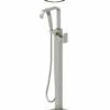 Jacuzzi Floor Mounted Tub Filler With Metal Lever Handle, Built-In Diverter, Single Function Hand Shower And Square Escutcheon -AMERICANBATH Sales Jacuzzi 20 54138.1653403317