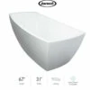 Jacuzzi Stella 67" Soaking Freestanding Bathtub With Reversible Drain -AMERICANBATH Sales Jacuzzi 3 39337.1652110338