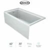 Jacuzzi Linea 60" X 30" Acrylic Soaking Bathtub For Three Wall Alcove Installation With Left Drain -AMERICANBATH Sales Jacuzzi 4 16476.1652111012