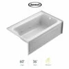 Jacuzzi Signature 59.88" Whirlpool Alcove Bathtub With Right Drain And Push Button Controls 2 Jacuzzi Signature 59.88" Whirlpool Alcove Bathtub With Right Drain And Push Button Controls -AMERICANBATH Sales Jacuzzi 9 99849.1652118301