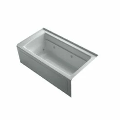 Kohler Archer Collection 60" Three Wall Alcove Jetted Whirlpool Bath Tub With Right Side Drain 11 Kohler Archer Collection 60" Three Wall Alcove Jetted Whirlpool Bath Tub With Right Side Drain -AMERICANBATH Sales K 1122 RA 3 45981.1635343137