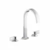 Kohler Components 1.2 GPM Widespread Ribbon Spout Bathroom Faucet With Lever Handles, UltraGlide Technology And Pop-Up Drain Assembly