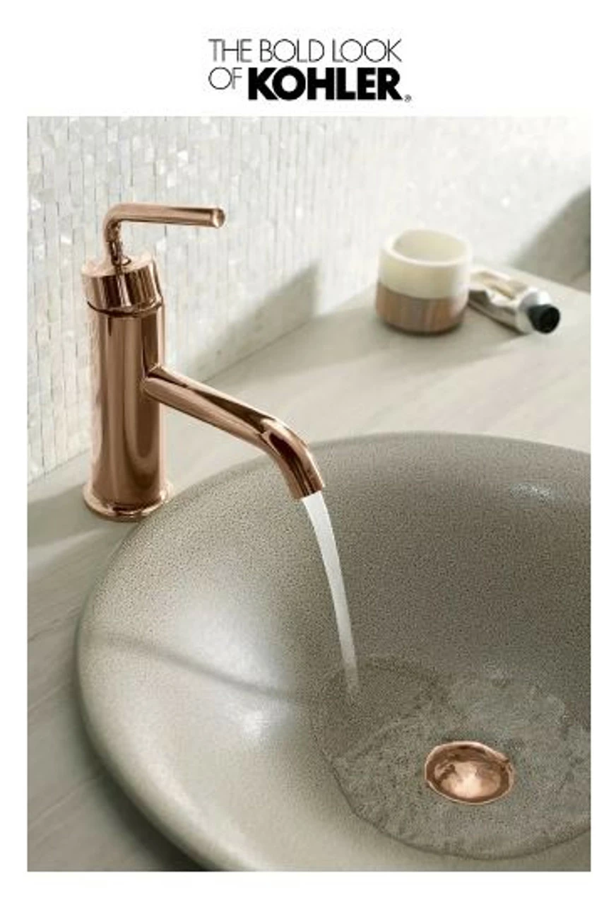 Kohler Purist 1.2 GPM Single Hole Bathroom Faucet With Pop-Up Drain Assembly 7 Kohler Purist 1.2 GPM Single Hole Bathroom Faucet With Pop-Up Drain Assembly - Image 5