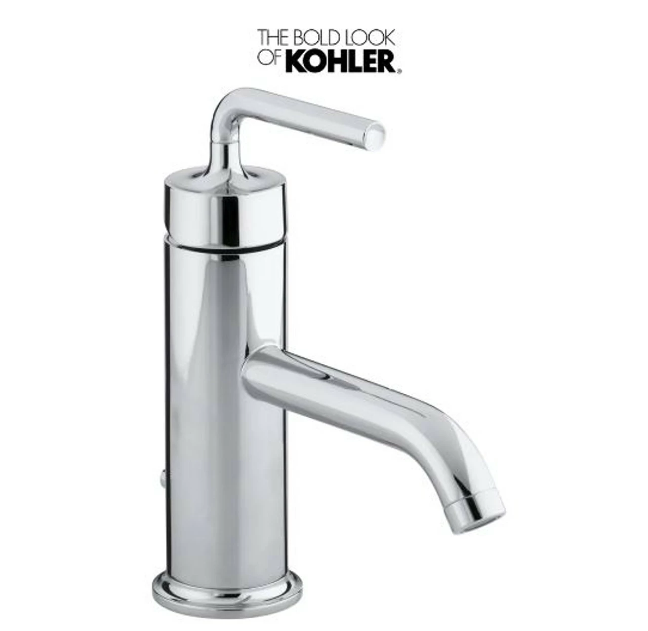 Kohler Purist 1.2 GPM Single Hole Bathroom Faucet With Pop-Up Drain Assembly 3 Kohler Purist 1.2 GPM Single Hole Bathroom Faucet With Pop-Up Drain Assembly