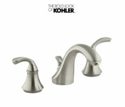 Kohler Forte Widespread Bathroom Faucet With Ultra-Glide Valve Technology - Free Metal Pop-Up Drain Assembly With Purchase