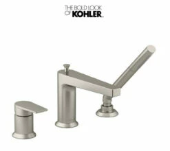 Kohler Taut Deck Mounted Roman Tub Filler With Built-In Diverter - Includes Hand Shower
