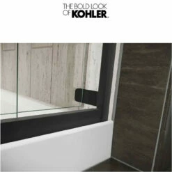 Kohler Levity 74" High X 47-5/8" Wide Bypass Semi Frameless Shower Door With Clear Glass -AMERICANBATH Sales Kohler 1.4 61701.1653166134
