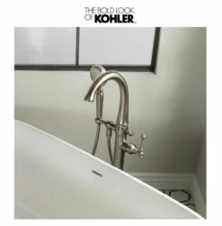 Kohler Kelston Floor Mounted Tub Filler With 1.75 GPM Hand Shower And MasterClean Technology - Less Mounting Block -AMERICANBATH Sales Kohler 35.6 35167.1652977364