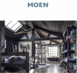 Moen Voss Floor Mounted Tub Filler With Riser And Built-In Diverter - Includes Hand Shower -AMERICANBATH Sales MOEN 4.3 98925.1653405629